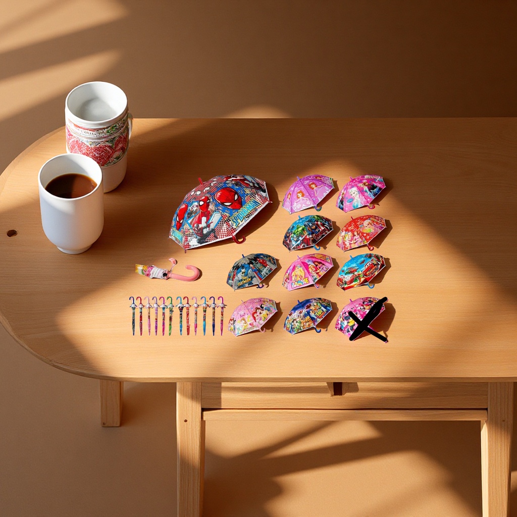 儿童50公分雨伞POE面料铁架手柄塑料防风耐用透气细节图