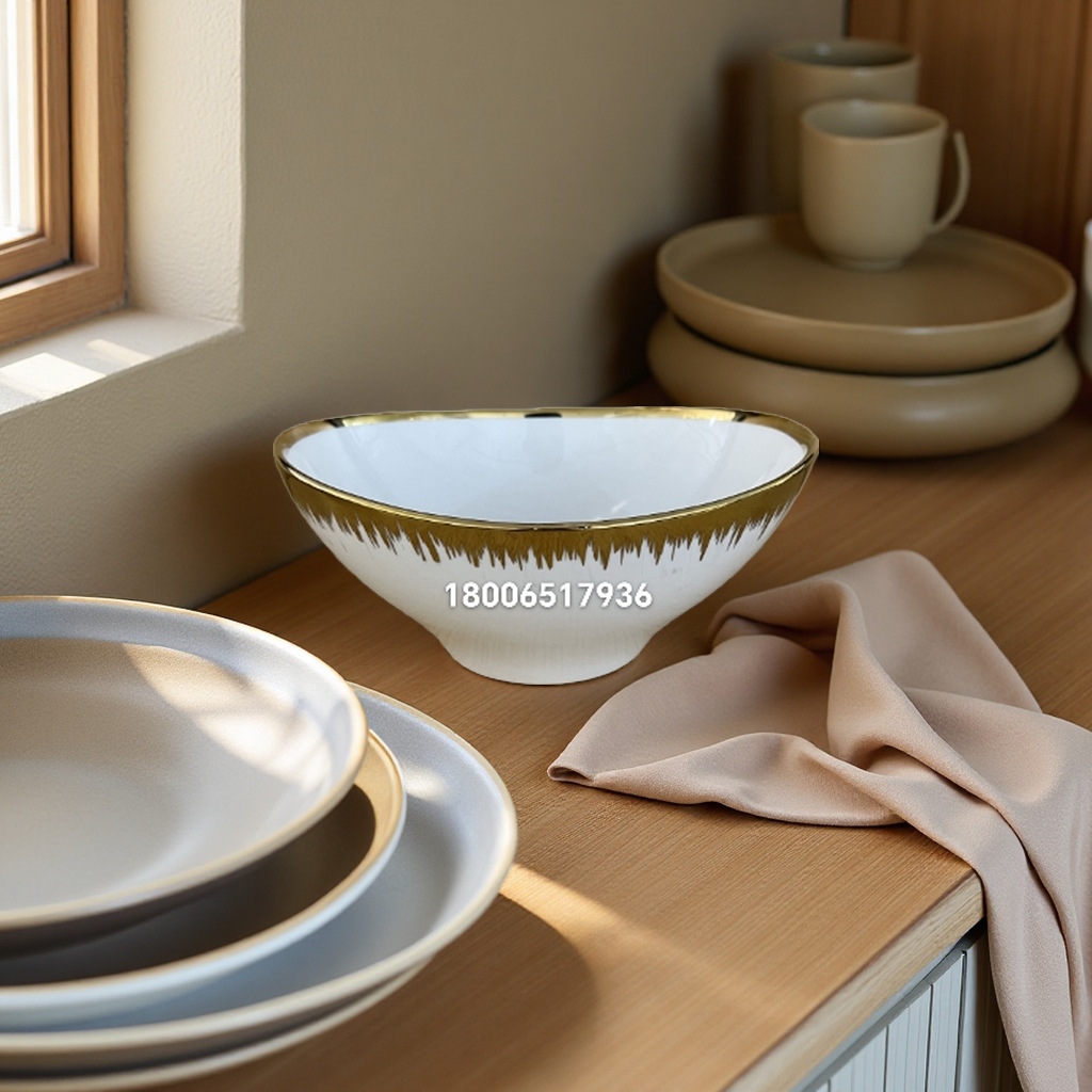 简约手绘碗盘陶瓷餐具可爱厨房用具厨房用具餐具