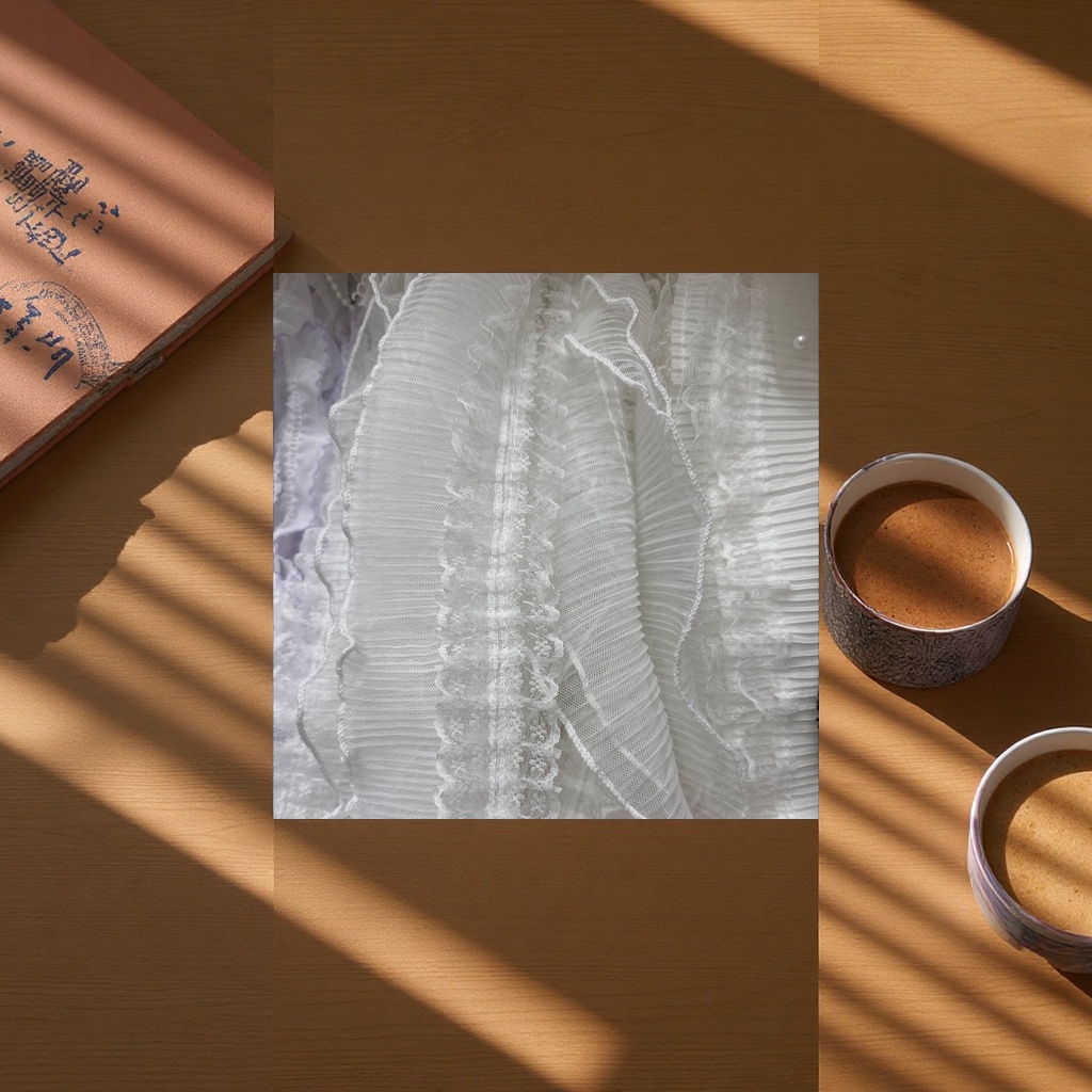 Lace-trimmed clothing accessories are exquisite decorations for women's clothing with lace edges Application Scenario