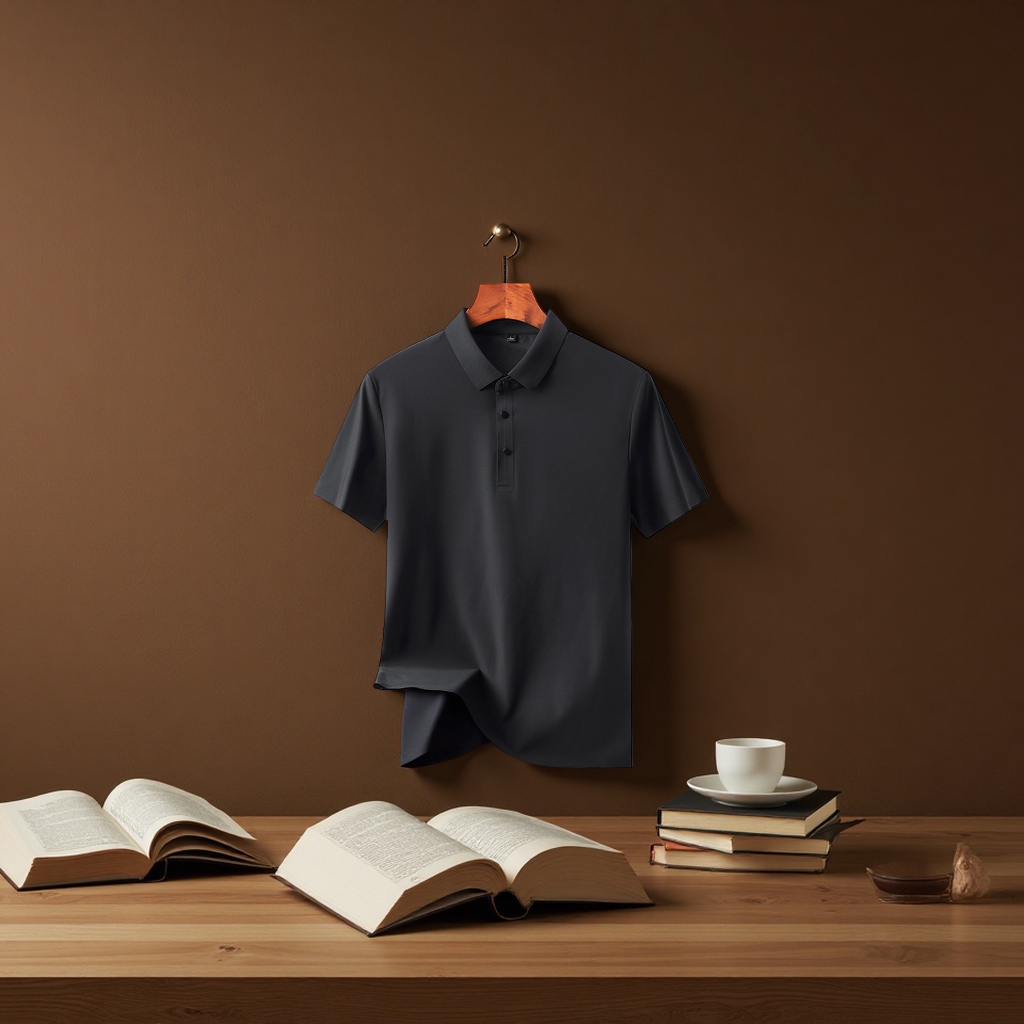 无痕冰丝体恤透气舒适吸汗速干修身显瘦冰袖男款宽松户外