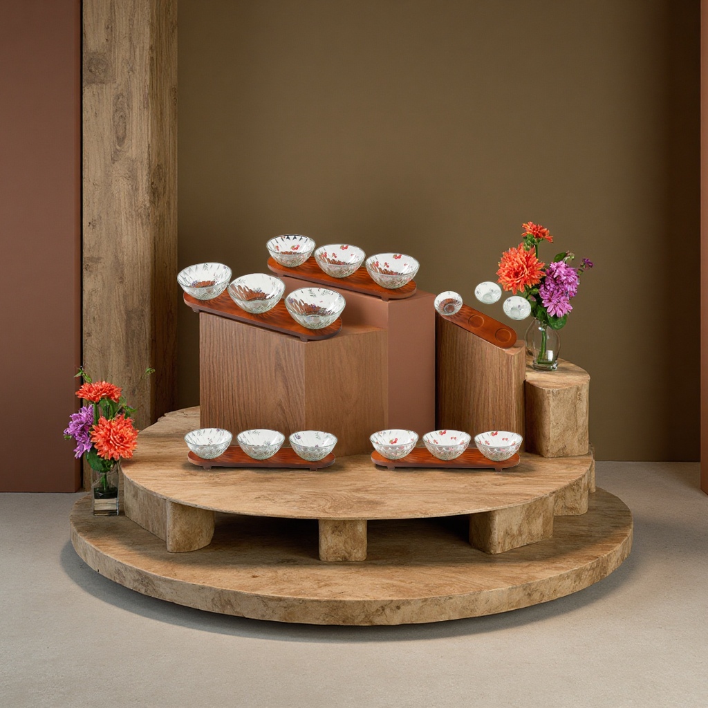 陶瓷坚果盘糖果盒调味盒陶瓷罐储物罐密封罐新品陶瓷碟蛋糕盘点心盘产品图