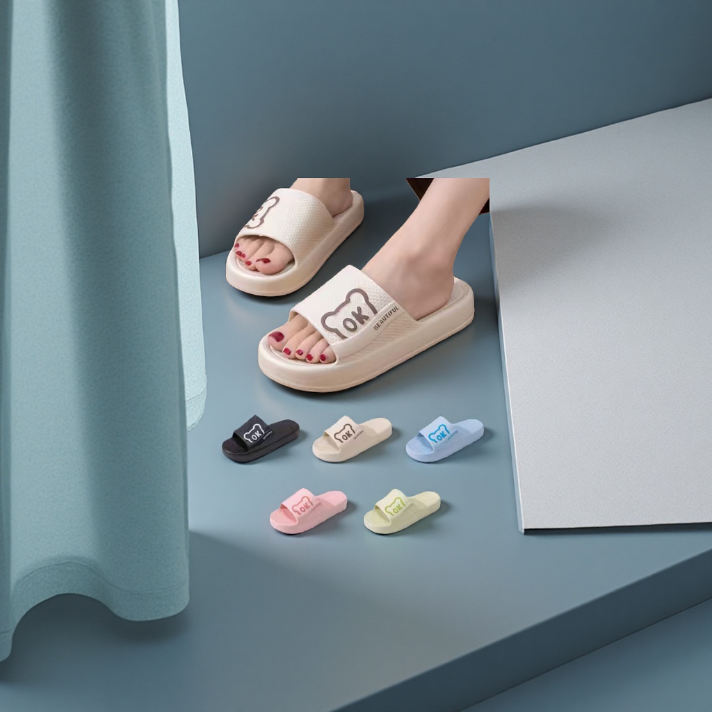 Fashionable and versatile summer slippers for women Specification drawing