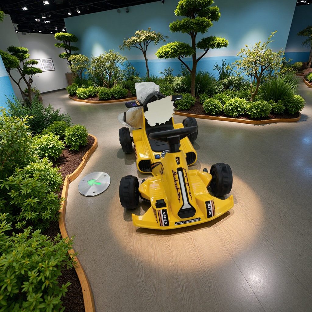 Go-kart racing track toy children's electric racing car model set details Picture