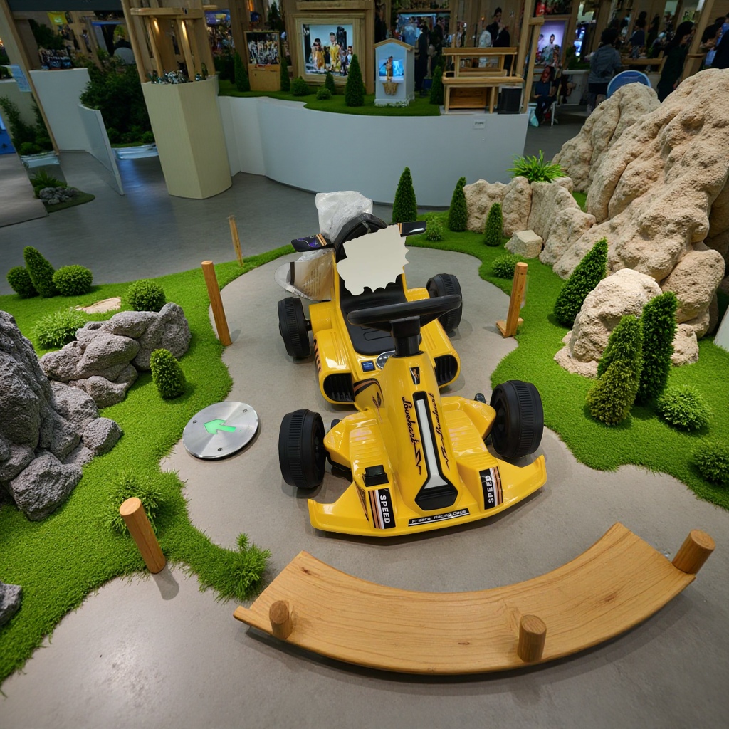 Go-kart racing track toy children's electric racing car model set Specification image