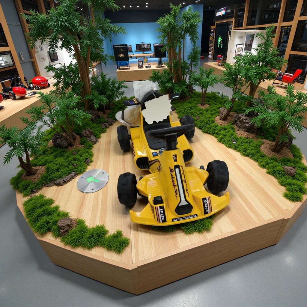 卡丁车竞速赛道玩具儿童电动赛车模型套装