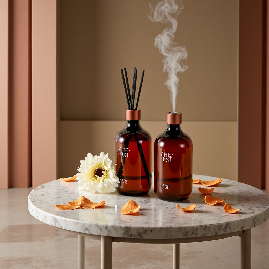 ZHE.BST Flameless aromatherapy essential oil long-lasting deodorizing Toilet, home hotel fragrance display, Bedroom air Fragrance aroma bottle Application Scenario