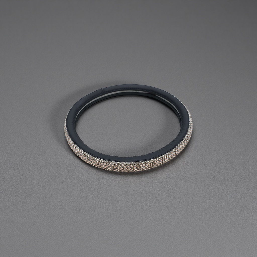 卡扣碳纤维方向盘套硅胶汽车方向座套防滑透气耐磨