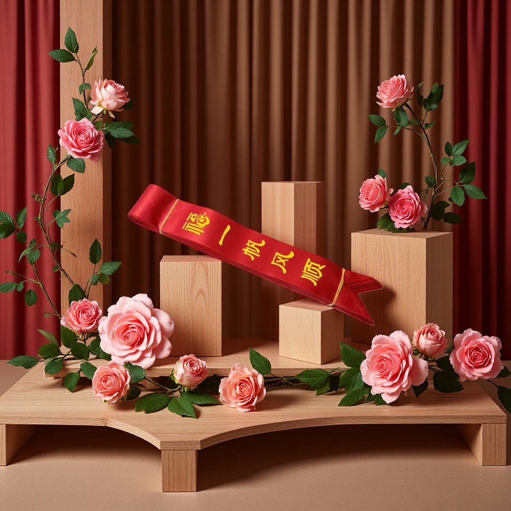 New car red ribbons, car color ribbons, delivery ribbons, red silk ribbons, motorcycle red cloth strips Application Scenario