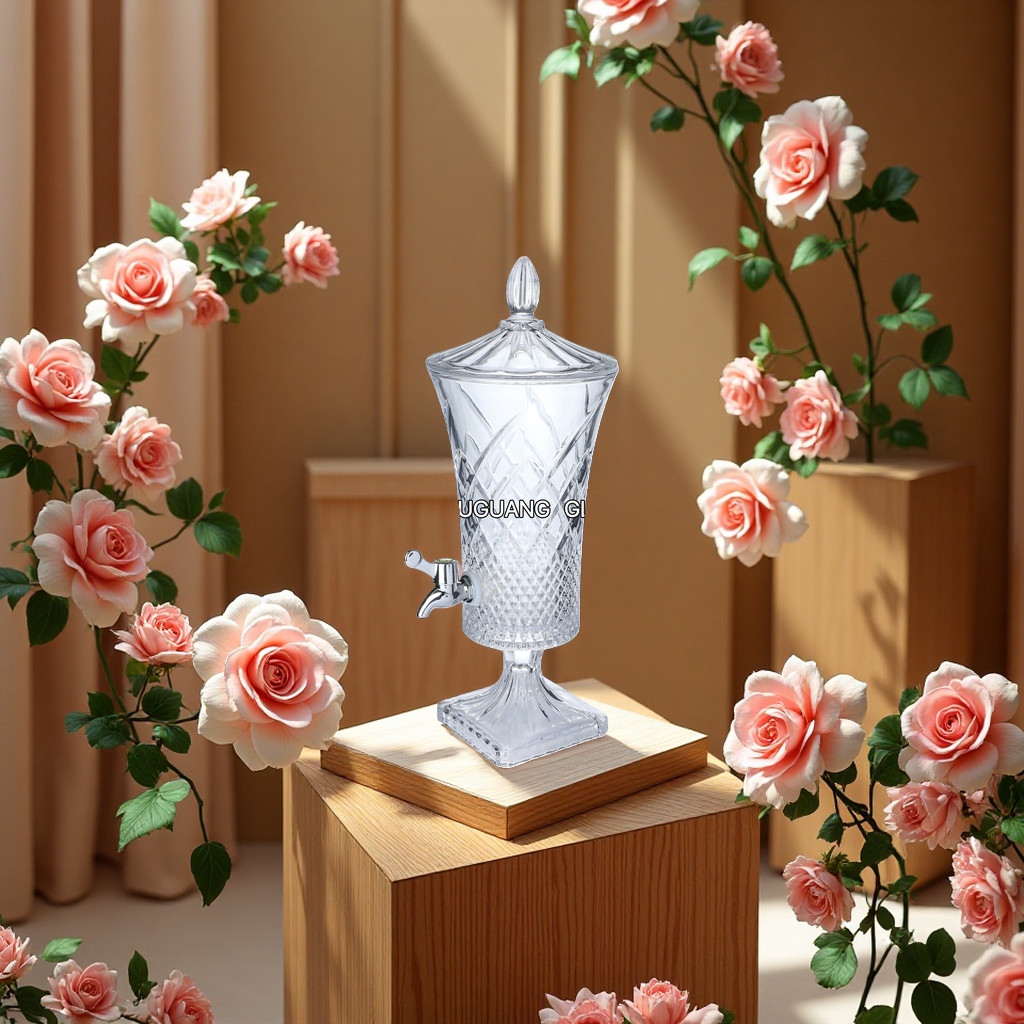 2L glass juice juicer, a large-capacity household fresh-keeping water bottle Specification image
