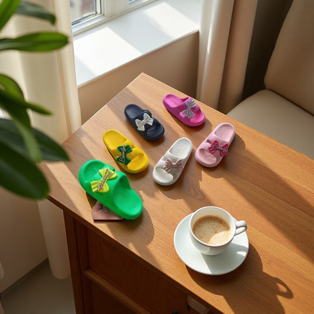 Anti-slip home soft-soled bathroom slippers for women details Picture