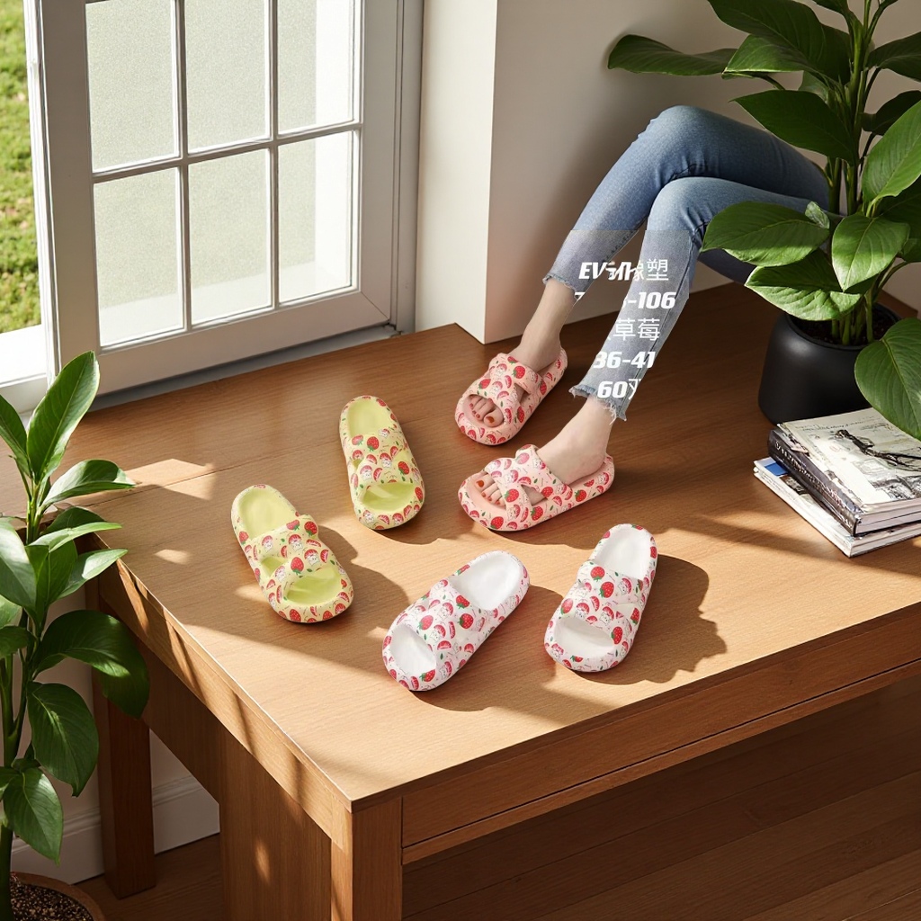 Anti-slip thickened soft-soled slippers for indoor home comfort Specification image