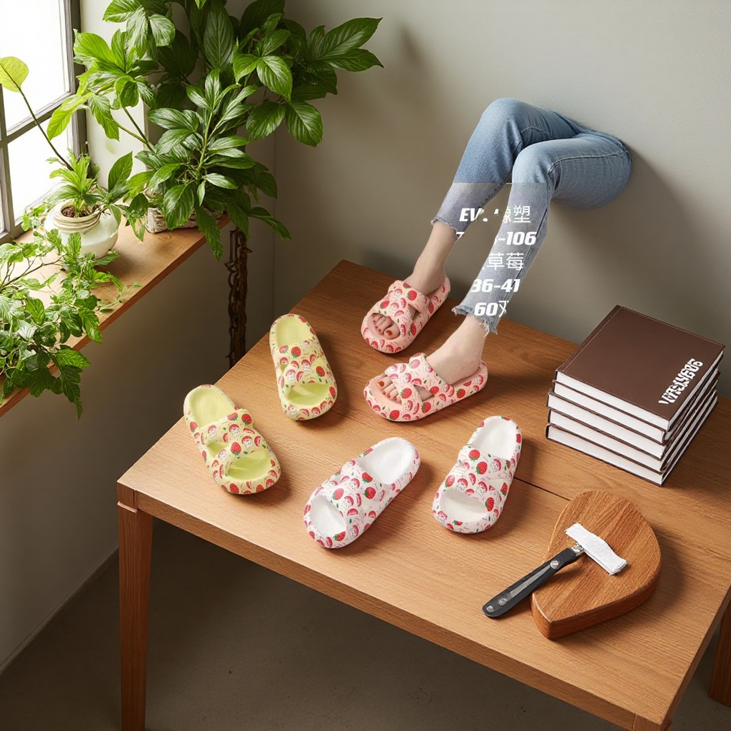 Anti-slip thickened soft-soled slippers for indoor home comfort details Picture