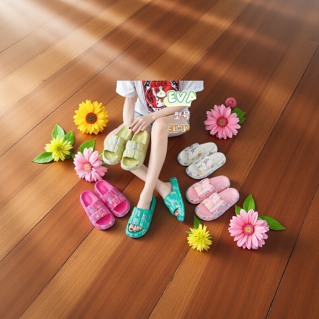 Women's summer fashion flip-flops Crocs are breathable, comfortable, anti-slip and have soft soles Specification image