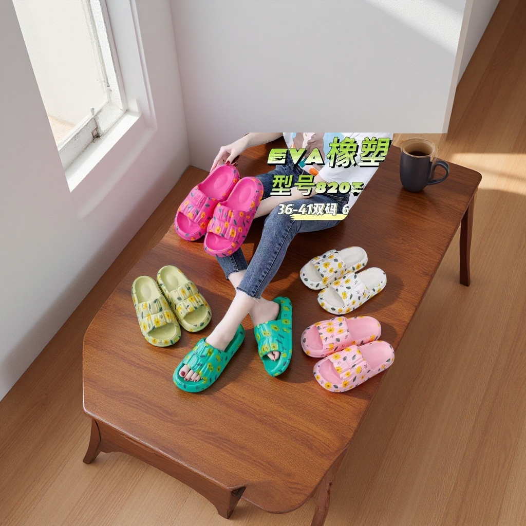 Anti-slip bathroom soft-soled slippers for home comfort Specification image
