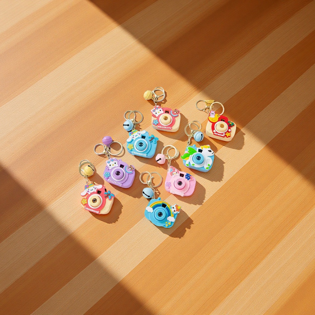 可爱三丽鸥卡通相机钥匙扣投影相机学生小礼物钥匙链书包挂件