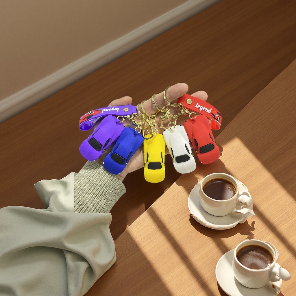 炫酷彩色迷你跑车钥匙扣立体汽车包包挂件创意小礼品细节图