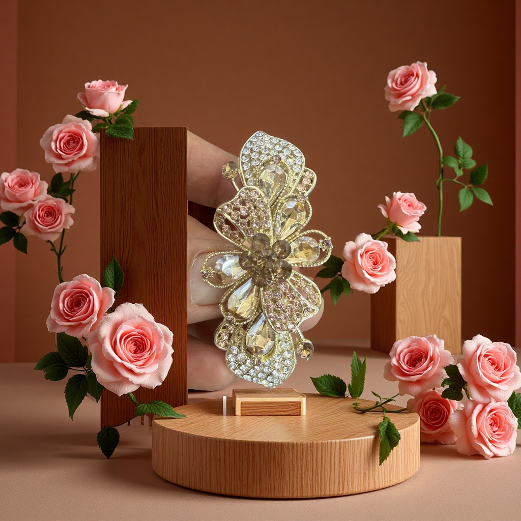 时尚简约金属吊坠项链女个性锁骨链潮流饰品女生礼物花朵吊坠项链果壳铃配件