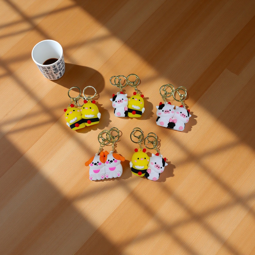 钥匙扣迷你可爱小挂件车载装饰车钥匙挂饰钥匙圈个性创意礼物