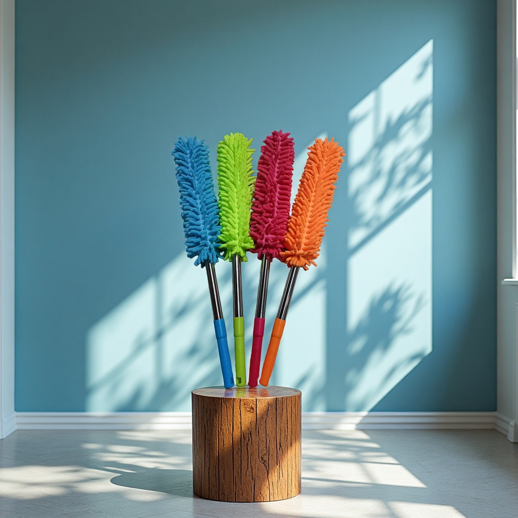 鸡毛掸子木柄粘毛器家用除尘神器去尘灰宠物毛发清洁工具