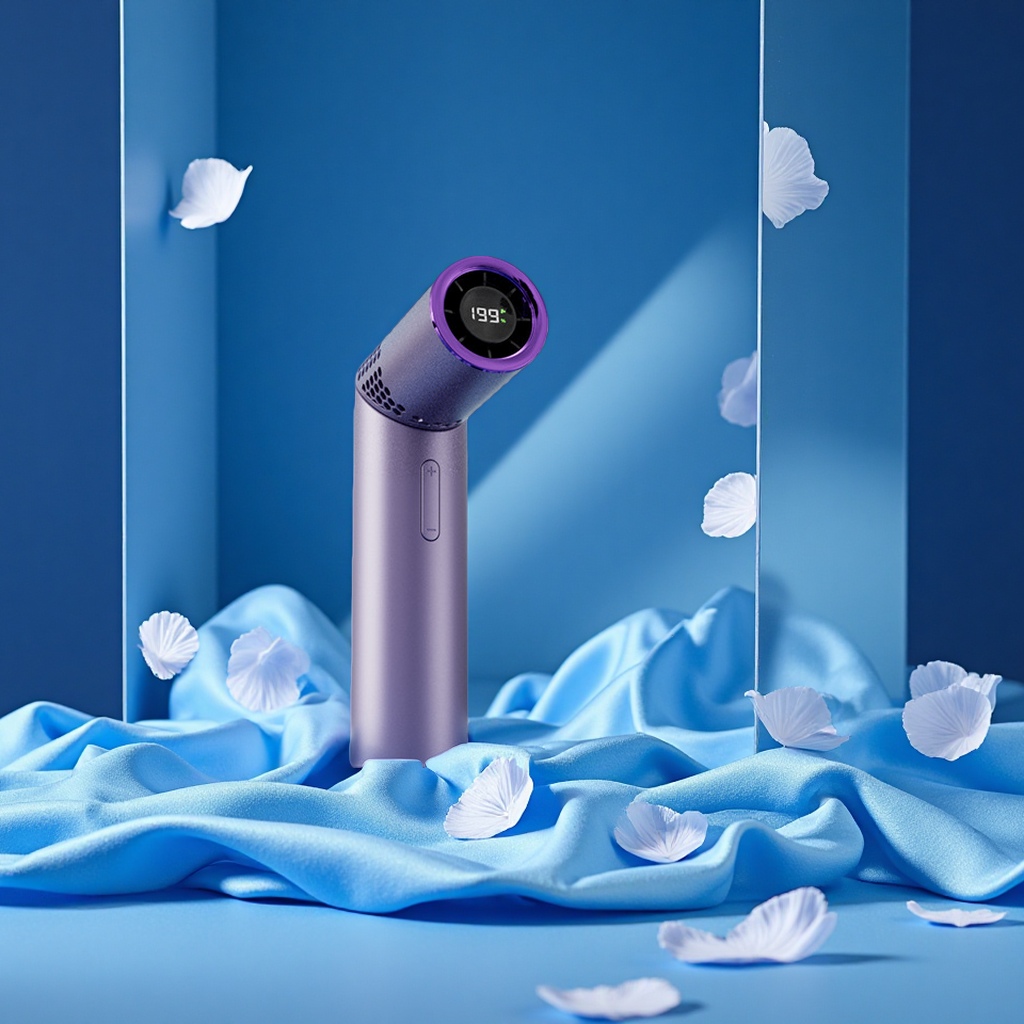 跨境爆款便携式可折叠手持风扇199档高转速迷你USB充电口红风扇