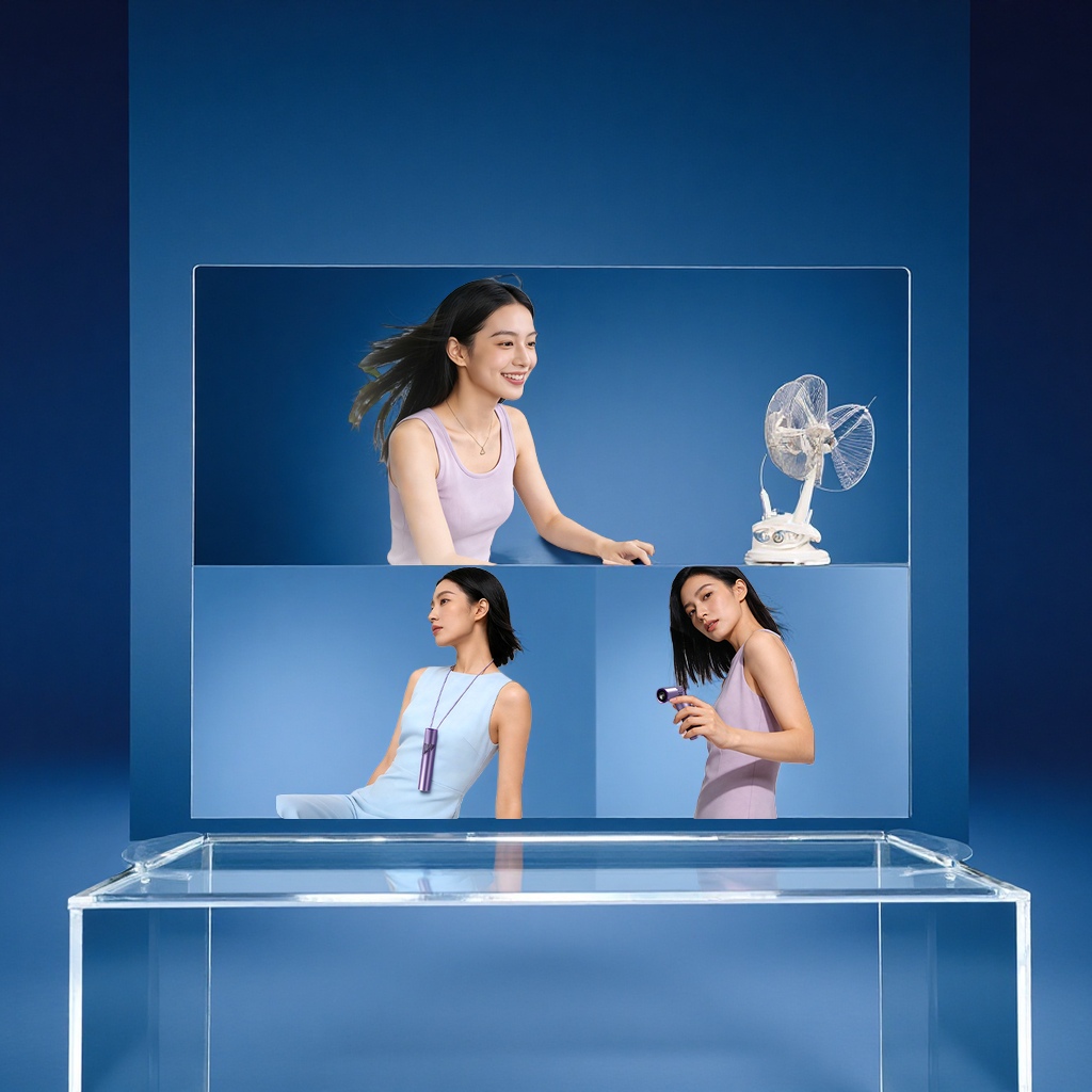 迷你手持扇实物图