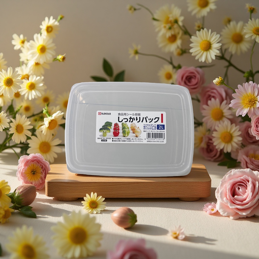 Original imported Japanese kitchen, refrigerator and microwave oven flower rolls, steamed buns, dumplings, frozen food storage boxes and sauce boxes Specification image