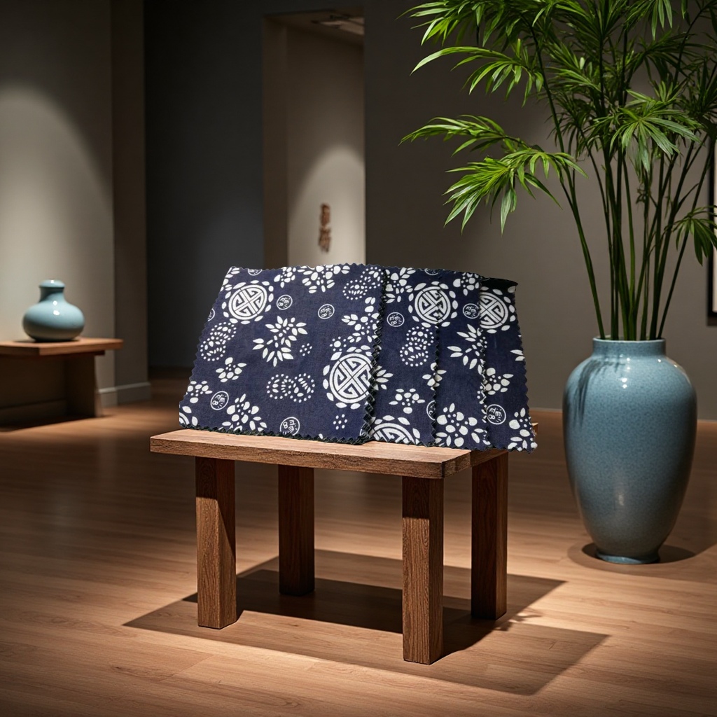 Pure cotton floral print fabric with African print lining, 100cm Specification image