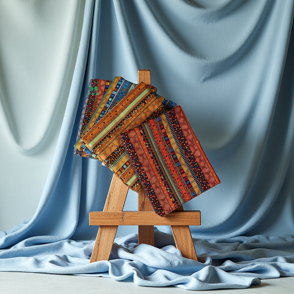 Gold-embossed linen fabric, hand-embroidered decorative fabric, home curtain fabric Application Scenario