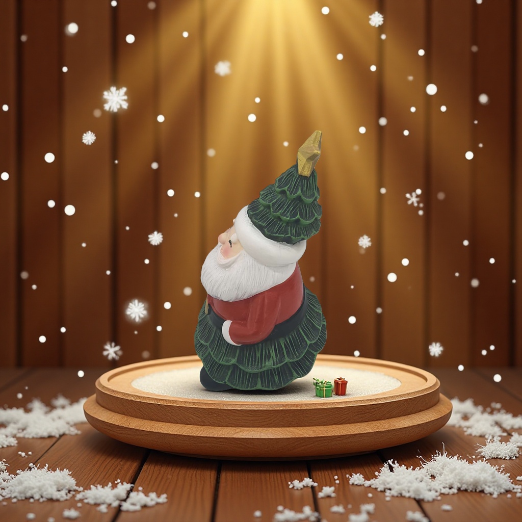 精美的树脂工艺
品圣诞老公公摆件产品图