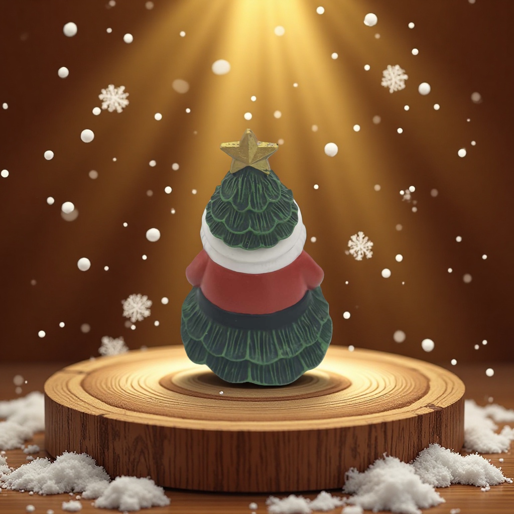 精美的树脂工艺
品圣诞老公公摆件细节图