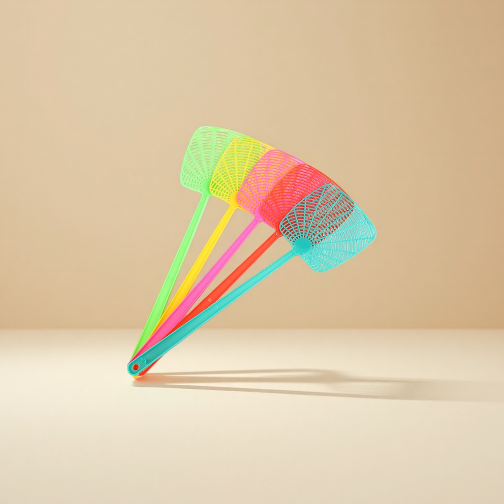 苍蝇拍塑料拍不烂大号加长加厚手动家用灭蚊打蚊子拍厨房灭蝇长柄 