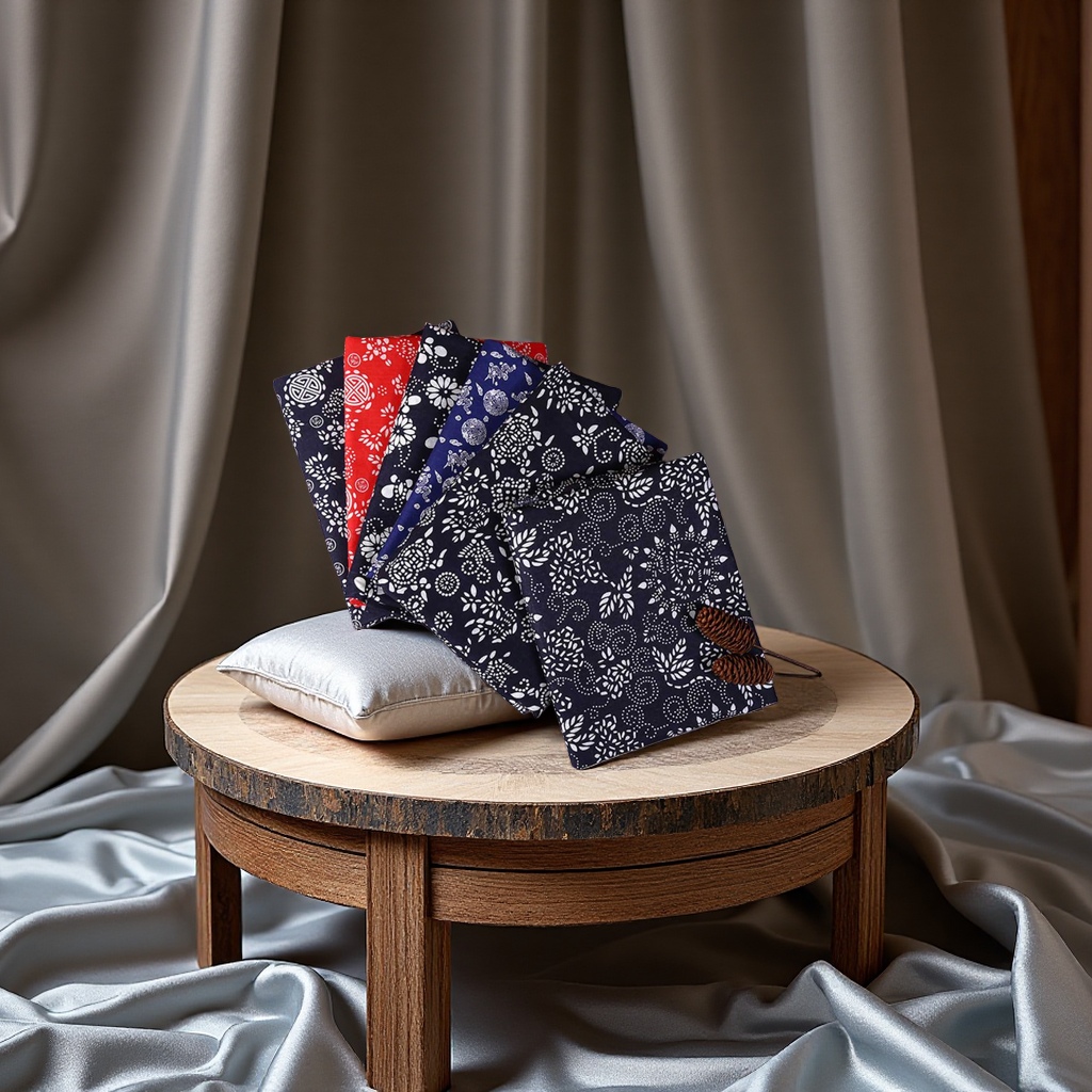 Retro blue and white porcelain style fabric, Chinese-style cotton fabric