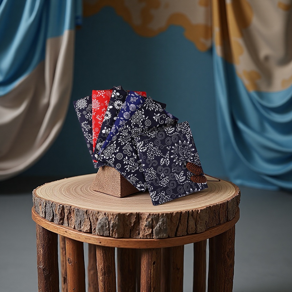 Retro blue and white porcelain style fabric, Chinese-style cotton fabric Application Scenario