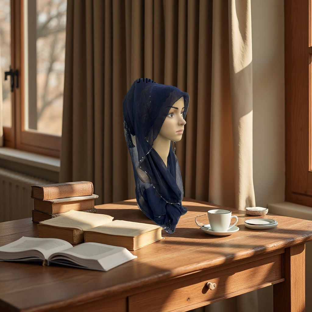 纯棉透气舒适日常搭配围巾