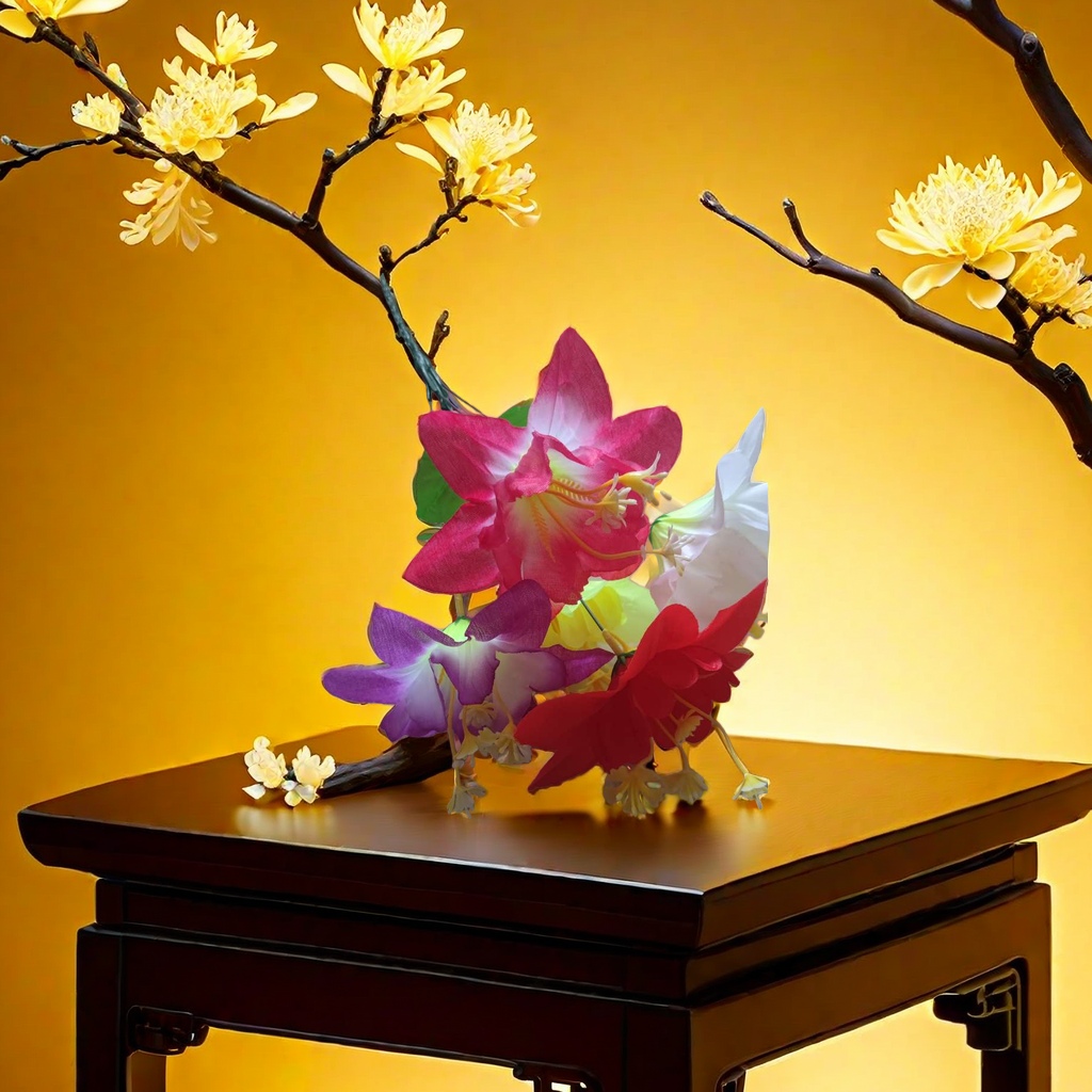 仿真花郁金香装饰假花5支装