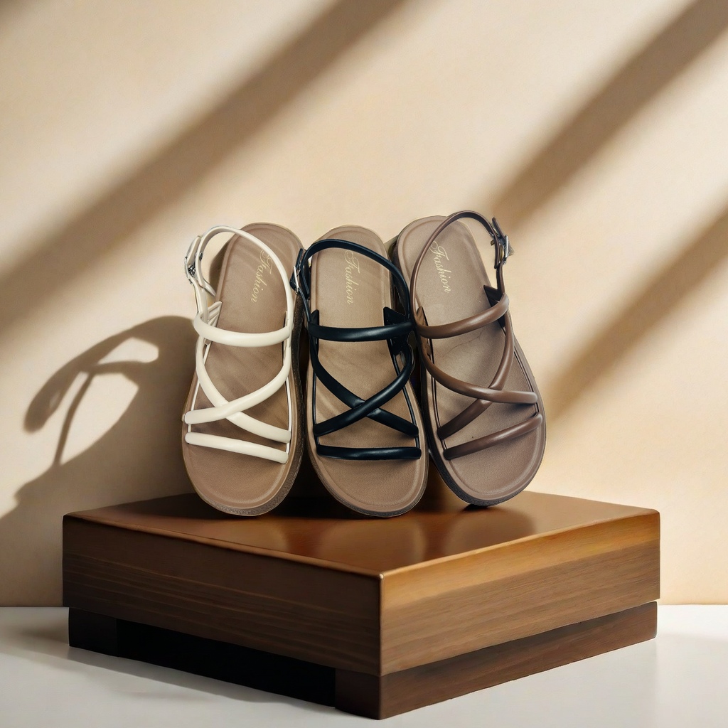 Women's breathable and comfortable sandals, summer anti-slip soft-soled casual shoes