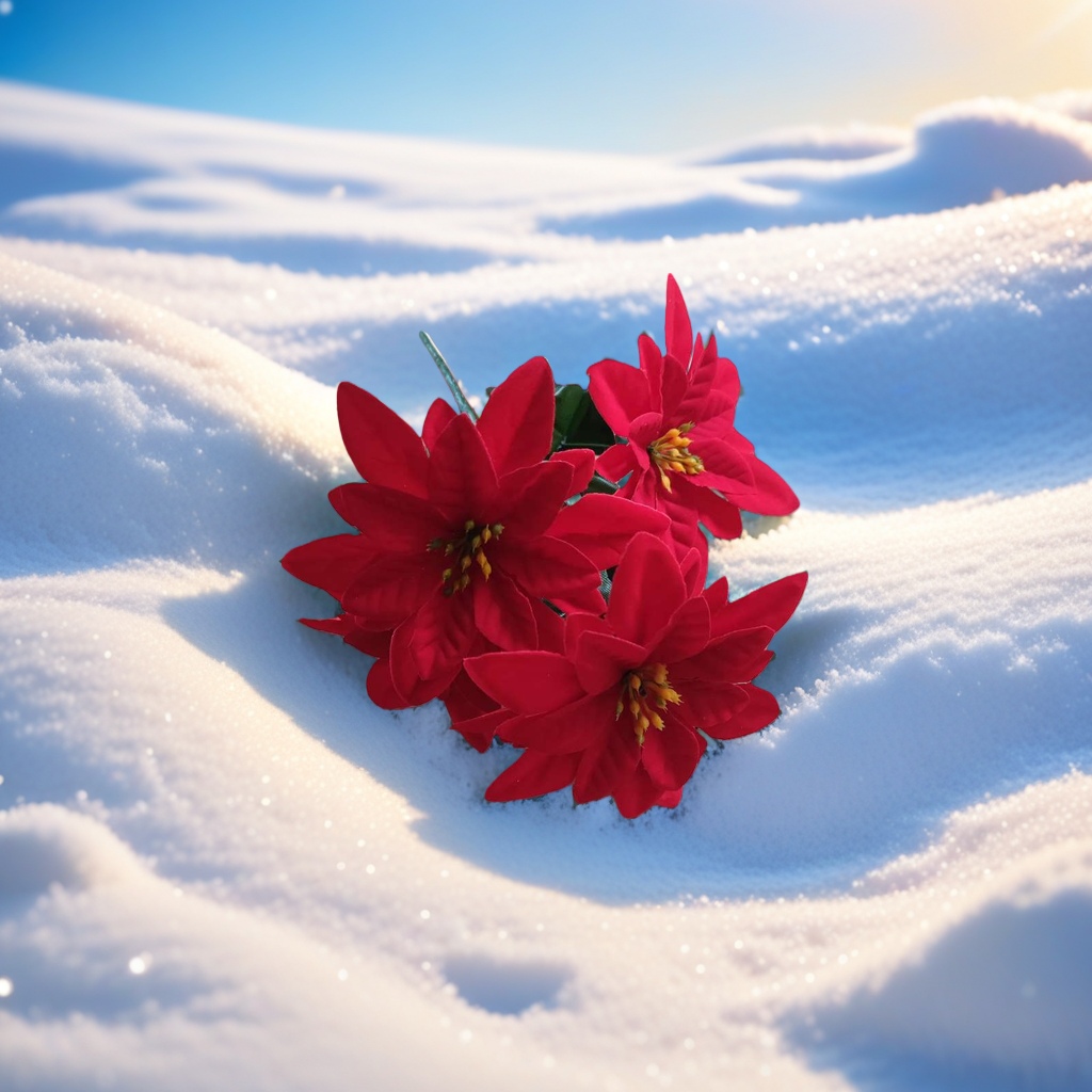 花卉圣诞花礼品工艺花