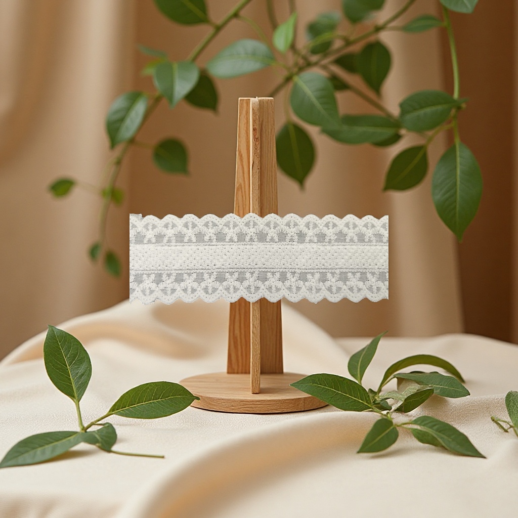 花边/灰色蕾丝花边/手工钉珠/纸制品花边/服装边辅料白底实物图