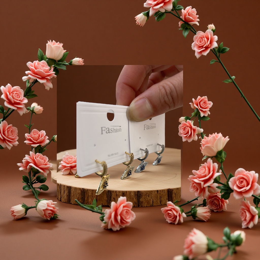 蓝眼睛精致耳饰耳扣女简约时尚饰品