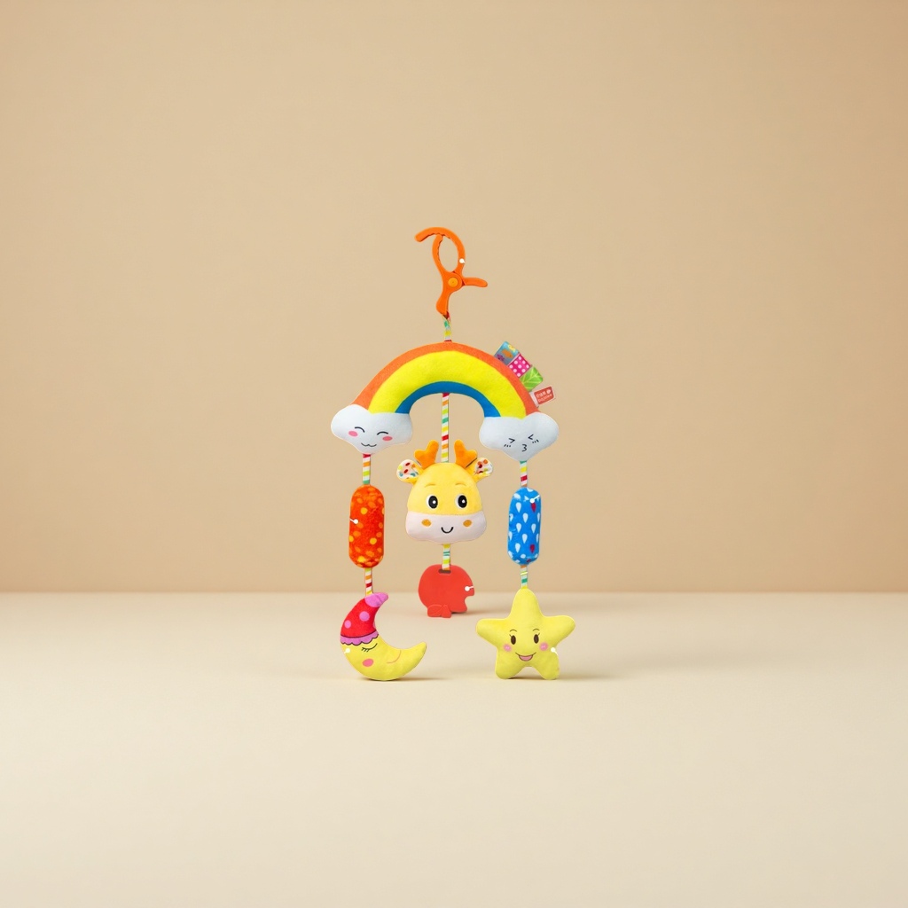 Baby toys, plush comfort, bedside bells, rattle bells, car safety seats, car hanging decorations, wind chimes Application Scenario