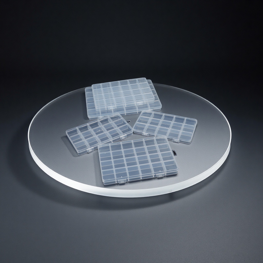 卡槽固定PP塑料分格盒10格15格24格28格耳钉多规格收纳盒子跨境分装收纳盒