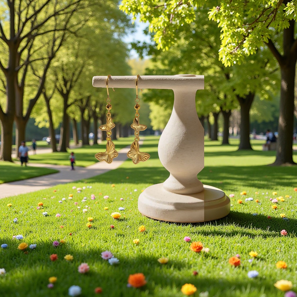 金色耳环女时尚简约轻奢设计感饰品礼物送女友生日礼物