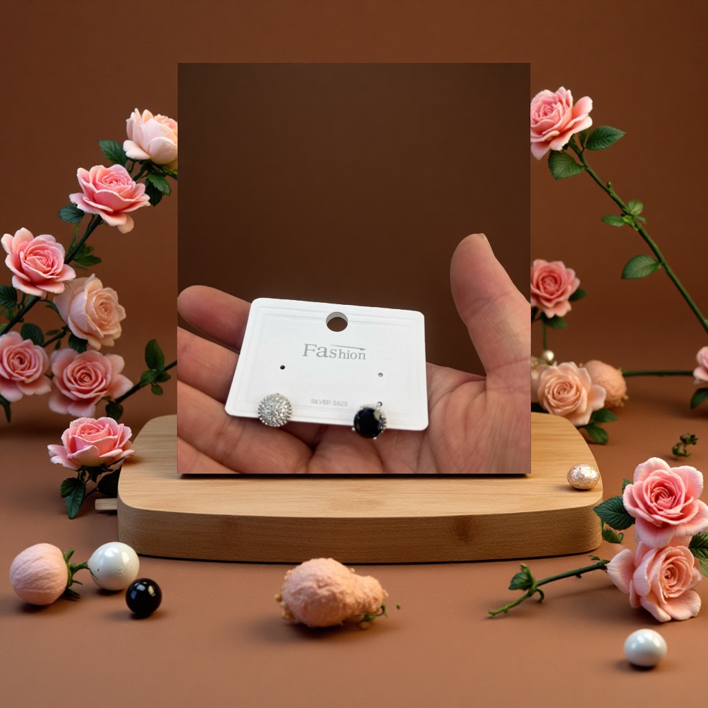 两戴款锆石耳扣耳饰简约时尚女款饰品