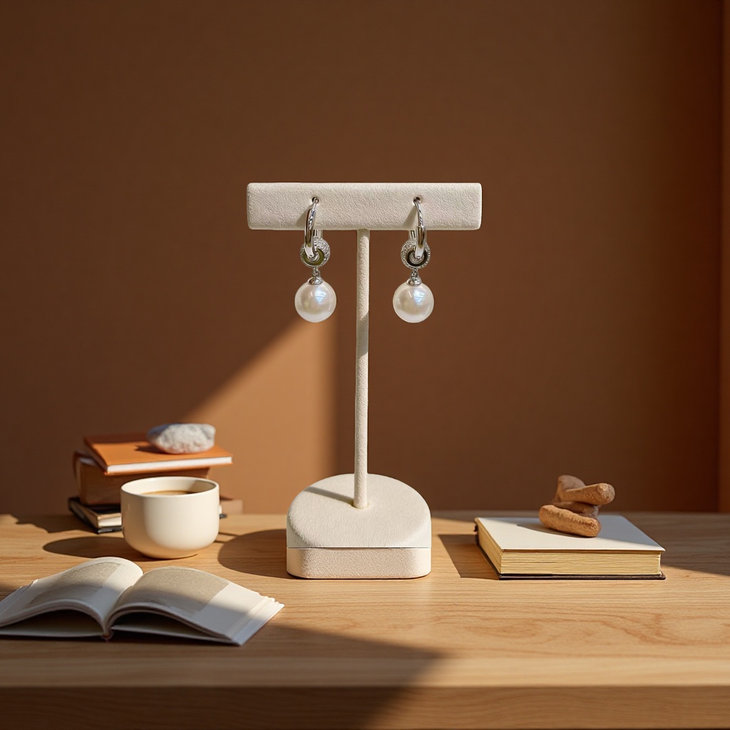 玫瑰金耳环女时尚简约轻奢设计感饰品礼物送女友闺蜜