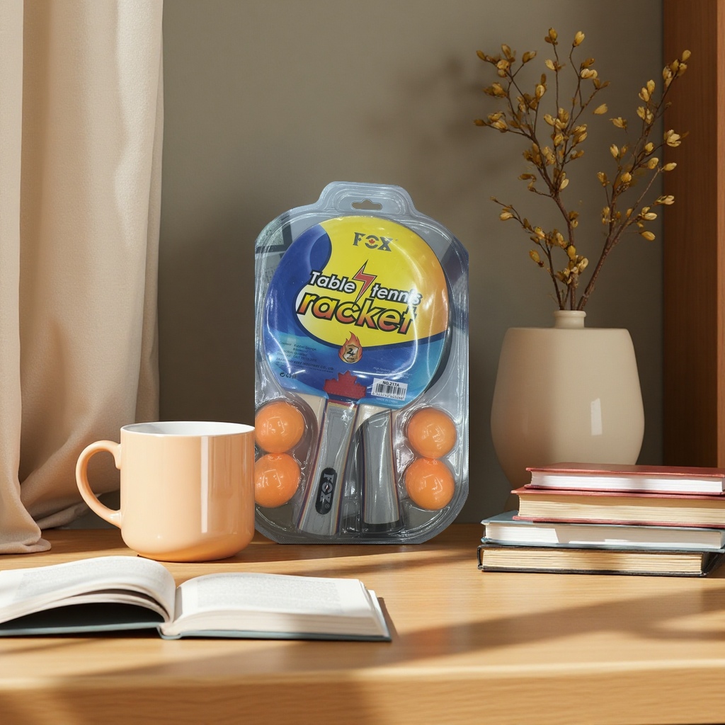 乒乓球拍 进口胶皮 专业训练用 球拍底板 适合初学者