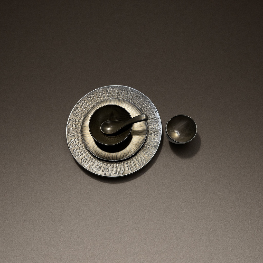 In 2026, best-selling Japanese-style tableware with kiln-changing glaze and retro home style, featuring irregular-shaped plates and bowls details Picture