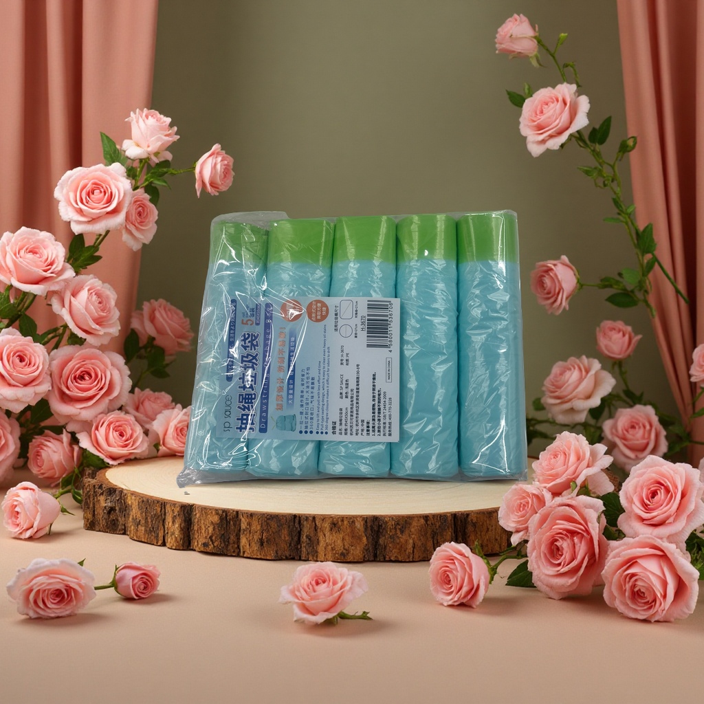 大号加厚手提式抽绳垃圾袋实惠装家用塑料口袋