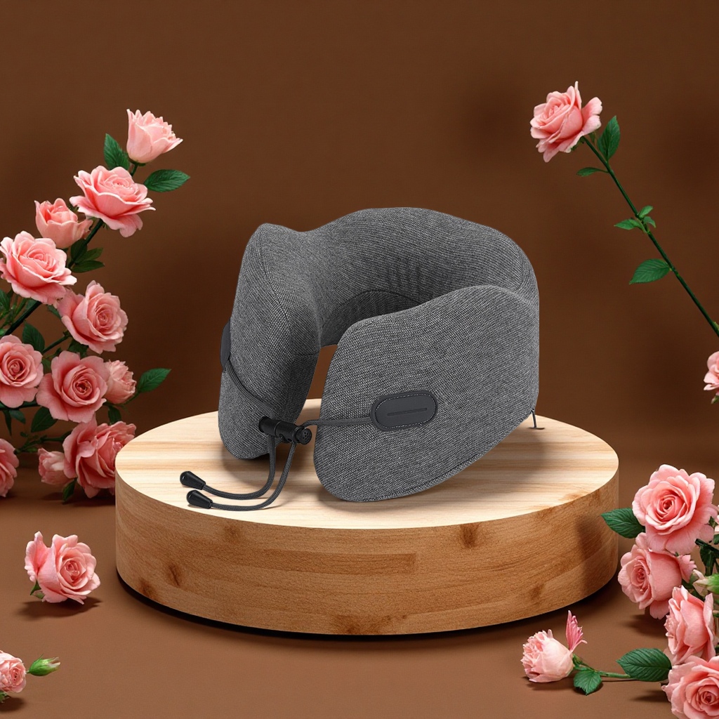 The U-shaped pillow protects the neck, is comfortable and breathable, and features an ergonomic design. It helps with sleep, office work and leisure