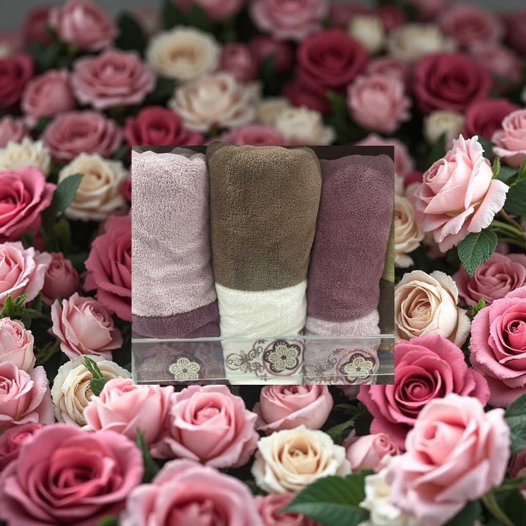 The coral fleece decal large bath towel is soft, absorbent and warm, suitable for home use details Picture