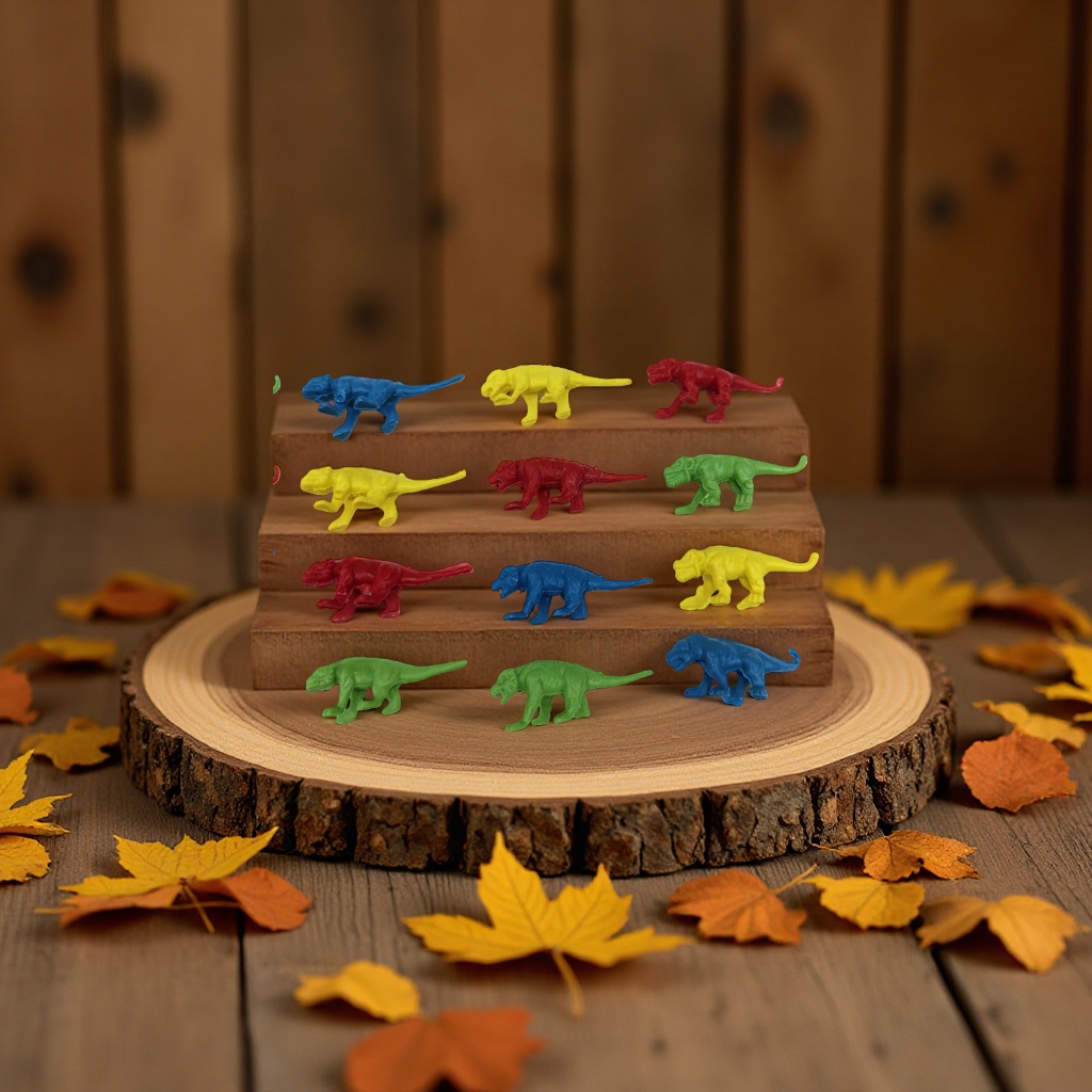 迷你动物，恐龙。细节图